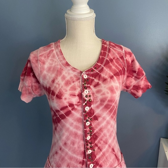 We the Free Pink Tie Dye Babydoll Mini Dress - Picture 5 of 8